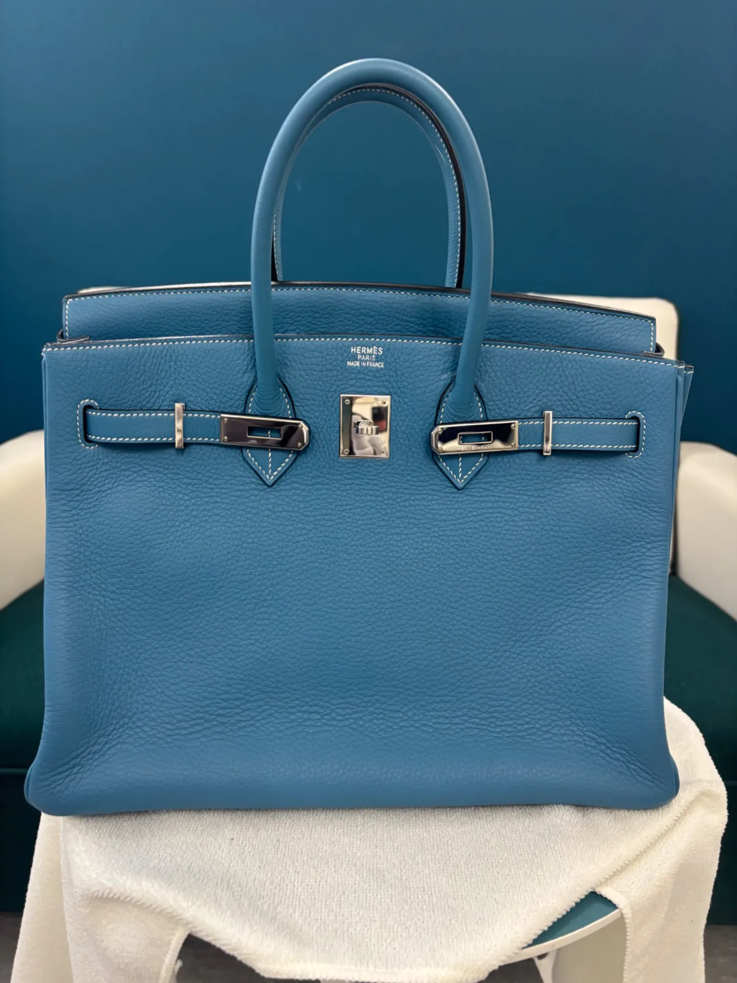 中区K様よりHermèsba-kinnのバッグを超撥水『ハスノハコート』せこう｜コーティングＧ伏見本店